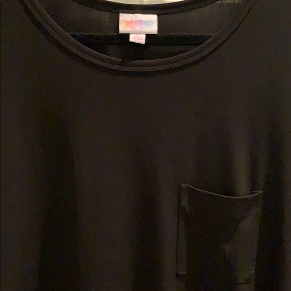 LuLaRoe solid black Carly M. Like new - Picture 2 of 4